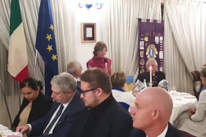 Apertura anno Lions Club Belluno. Presentazione omaggio Pres. Mattarella e a Papa Francesco